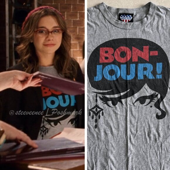 Junk Food Clothing Bonjour Tee T-Shirt ASO Kelsi High School Musical - Picture 2 of 8